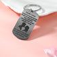 Silvery Valentines Day Love Letter Pendant Alloy Keychain