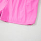 Sachet Pink Plain Sleeveless Loop Drawstring Cinched Waist Romper