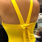 Thick Strap Backless Bowknot Design Top