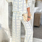 Beige Astra Print Half Sleeve Shirt and Pants Set