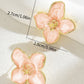 Light Pink Sweet Flower Shape Stud Alloy Earrings