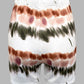 2 Pieces Outfit Letter Print Round Neck Short Sleeve Top and Casual Tie Dye Print Shorts Set