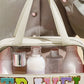 Parchment TRAVEL Chenille Letter Clear PVC Makeup Bag