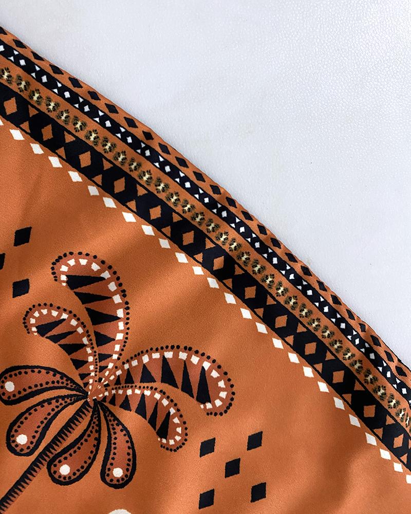 2 Pieces Outfit Floral Print Spaghetti Strap Sleeveless Tank and Casual Shorts Set