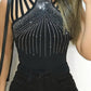 Rhinestone Decor Multi Strap Tank Top