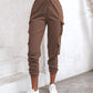 Pocket Design Cuffed Cargo Pants