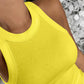 O Neck Knit Sleeveless Casual Top