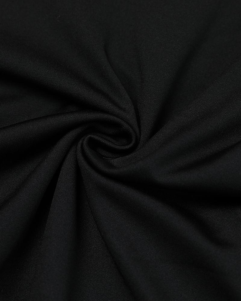 Floral Sequin Decor Sheer Mesh Top