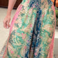 Floral Print High Waist Shirred Waist Pants Casual Wide Leg Pants