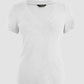 V Neck Short Sleeve Ribbed T Shirt Casual Slim Fit Top