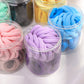 Black 50pcs/box Solid Simple High Elastic Hair Ties
