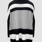 Striped High Neck Long Sleeve Causal Sweater