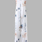 Floral Print Wide Leg Suspender Jumpsuit