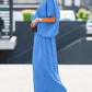 2 Pieces Outfit Asymmetrical One Shoulder Short Sleeve Top and Casual Strechy Waist Wide Leg Linen Pants Set