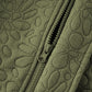Jungle Green Floral Quilted Jacket