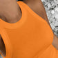 O Neck Knit Sleeveless Casual Top