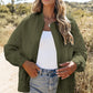 Jungle Green Floral Quilted Jacket
