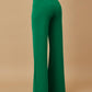 Metal Button Decor High Waist Casual Straight Leg Work Pants