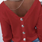 Long Sleeve Backless Buttoned Top