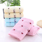 Pink Heart Embroidered Soft Bath Towel