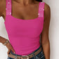 Rhinestone Embellished Thick Strap Tank Top