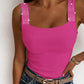 Rhinestone Embellished Thick Strap Tank Top