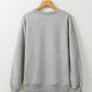 Gray Sequin Mardi Gras Lightening Graphic Pullover Sweatshirt