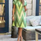Chevron Print Colorblock Pocket Design Casual Dress