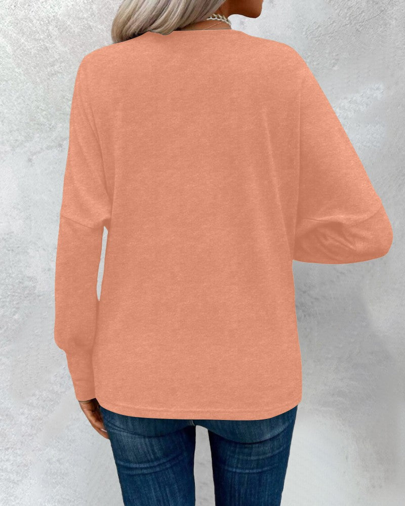 Cowl Neck Batwing Sleeve Ruched T Shirt Casual Slim Fit Top