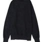 Black Drop Shoulder Ribbed Trim Oversized Sweatshirt