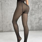 2 Pack High Waist Fleece Lined Tights Fake Translucent Thermal Pantyhose Leggings