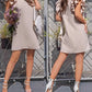 Ruffle Hem Flutter Sleeve Casual Dress