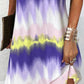 Tie Dye Print Sleeveless Casual Dress