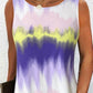Tie Dye Print Sleeveless Casual Dress