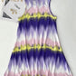 Tie Dye Print Sleeveless Casual Dress