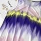 Tie Dye Print Sleeveless Casual Dress