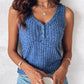 V Neck Sleeveless Ribbed Tank Top