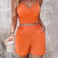 Braided Strap Cami Top & Shorts Set