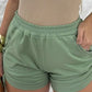 Side Drawstring Strechy Waist Shorts Casual Pocket Design Shorts