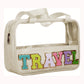 Parchment TRAVEL Chenille Letter Clear PVC Makeup Bag