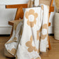 Parchment Floral Printed Soft Throw Blanket 127*152cm