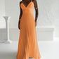 Bandeau Sleeveless Pleated Dress Elegant Flowy A Line Maxi Dress