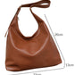 Coffee Adjustable Strap One Shoulder Leather Bag