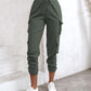 Pocket Design Cuffed Cargo Pants