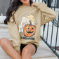 Parchment Spooky Pumpkin Graphic Crewneck Halloween Sweatshirt