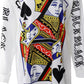 Poker Letter Print Long Sleeve Casual Dress