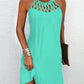 Sleeveless Hollow Out Casual Dress