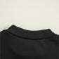 Black Mock Neck Thermal Lined Long Sleeve Tee