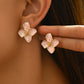 Light Pink Sweet Flower Shape Stud Alloy Earrings