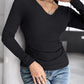 Notch Neck Built in Bra Ruched Waist Rib knit Top